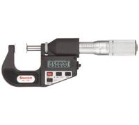 Starrett 756FL-1 LCD Disc-Type Micrometre, Friction Thimble, Lock Nut, 0-1" Range, 0.00005" Graduation