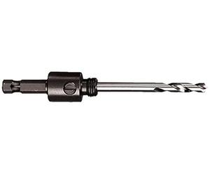 Starrett A1E Hole Saws Arbor - 14-30mm Quick Hitch Screw Thread Hex Shank Arbor with 13mm Longer High-Speed Steel Pilot Drill - Quick Change Mandrel