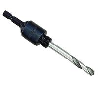 Starrett Holesaw Arbor A4 - Fits 14-30mm Hole Saws, Hex Shank & High-Speed Steel Pilot Drill