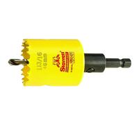 Starrett ADCH1136 HSS BI-Metal DEEP Cut Hole Saw with Arbor 1-13/16"""" - 46MM Diameter