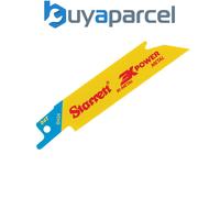 Starrett B424-5 Bi-Metal Reciprocating Blade, Metal Straight 100mm 24 TPI Pack 5