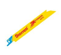 Starrett Metal Cutting Reciprocating Saw Blade - 5 Pieces B624-5 150 mm/6" Inch 24 TPI Unified Shank Straight Cut Bi-Metal - Compatible with Bosch Dewalt Makita & Many Others