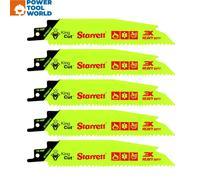 Starrett BTR6610-5 Bi-Metal King Cut Reciprocating Saw Blade 152mm 6-10 TPI x...