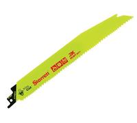 Starrett Bi-Metal Reciprocating Saw Blade - 5 Pieces BTR81014-5 King-Cut 200 mm/8 Inch 10 - 14 TPI Unified Shank Heavy Duty Cutting - Compatible with Bosch Dewalt Makita and Many Others