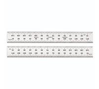 Starrett C635-150 Spring Tempered Steel Rule With Millimetre Graduations, 150mm Length, 19mm Width, 1.2mm Thickness