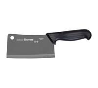Starrett Chef's Butcher's Cleaver Knife - BKB509-6 Wide Rectangular 6" (150mm) Professional Kitchen Knife - Black Handle