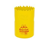 Starrett DCH0212 Deep Cut Hole Saw - Heavy Duty Bi-Metal with Extra Cobalt HSS Teeth - For Metals Wood Cast Iron Fibreglass Plastic Materials - ,Yellow,64mm