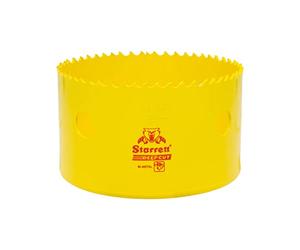 Starrett Deep Cut Hole Saw - DCH0334 Heavy Duty Bi-Metal with Extra Cobalt HSS Teeth - For Metals Wood Cast Iron Fibreglass Plastic Materials - 95mm