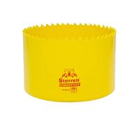 Starrett Deep Cut Hole Saw - DCH0338 Heavy Duty Bi-Metal with Extra Cobalt HSS Teeth - For Metals Wood Cast Iron Fibreglass Plastic Materials - 86mm