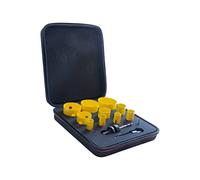Starrett KDC10021 HSAW KIT ELEC Deluxe Electricians Hole Saw Kit (12-Piece)