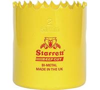 Starrett DH0378 98mm 3.7/8-inch HSS Bi-Metal Dual Pitch Professional Hole Saw