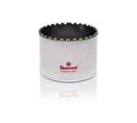 Starrett Diamond Grit Hole Saw - D0296 Ceramic and Tile Drill Cutter - For Brick Glass Marble Slate Stone Porcelain - 65mm (2.9/16 inch)