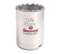 Starrett Diamond Grit Hole Saw - Ideal for Drilling Small Diameter Holes - 1-1/4"""" Diameter 1-5/8"""" Cutting Depth 5/8-18 Thread Size XA2/XA10 Arbo