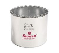 Starrett Diamond Grit Hole Saw - Ideal for Drilling Small Diameter Holes - 2-1/8"""" Diameter 1-5/8"""" Cutting Depth 5/8-18 Thread Size XA2 or XA10 A