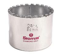 Starrett Diamond Grit Hole Saw - Ideal for Drilling Small Diameter Holes - 2-5/16" Diameter, 1-5/8" Cutting Depth, 5/8-18 Thread Size, A2/A10 Arbor, Silver - ???KD0256-N