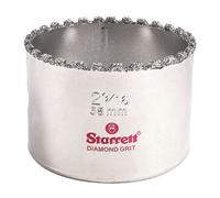 Starrett Diamond Grit Hole Saw - Ideal for Drilling Small Diameter Holes - 2-9/16"""" Diameter 1-5/8"""" Cutting Depth 5/8-18 Thread Size A2/A10 Arbor
