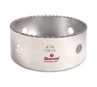 Starrett Diamond Grit Hole Saw - Ideal for Drilling Small Diameter Holes - 4-1/4" Diameter, 1-5/8" Cutting Depth, 5/8-18 Thread Size, XA2/XA10 Arbor T