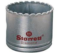 Starrett Diamond Grit Hole Saw - Ideal for Drilling Small Diameter Holes - 7/8" Diameter, 1-5/8" Cutting Depth, 1/2-20 Thread Size, XA1 Arbor, Silver - ?KD0078-N
