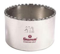 Starrett Diamond Grit Hole Saw - Ideal for Drilling Small Diameter Holes in Non-Metallics - 2-7/8"""" Diameter 1-1/2"""" Cutting Depth - KD0278-N