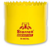 Starrett HSS Bi-Metal Hole Saw - FCH0096 Fast Cut Extra Cobalt Hole Saw - For Stainless Mild Sheet Wood Plastic Various Materials - 14mm