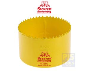 Starrett FCH0278 73mm 2.7/8 bimetal fast cut holesaw fastcut hole saw STRHS73AX