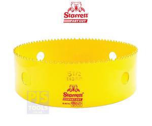 Starrett FCH0512 140mm 5.1/2 bimetal fast cut holesaw fastcut hole saw STRHS140