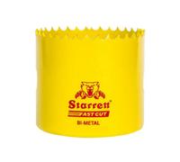Starrett HSS Bi-Metal Hole Saw - FCH1036 Fast Cut Extra Cobalt Hole Saw - For Stainless Mild Sheet Wood Plastic Various Materials - 21mm