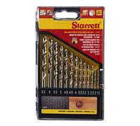 Starrett HSS Drill Bit Set - 13 Piece HSS Drills KBK13 - For Steel, Cast Iron, Aluminium, Wood, Plastics