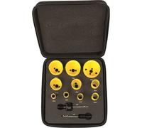 Starrett KDC10021 HSAW KIT ELEC Deluxe Electricians Hole Saw Kit (12-Piece)