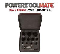 Starrett KMP11021 General Purpose 13pc TCT MPH Holesaw Kit 11 Holesaws + 2 Arbor
