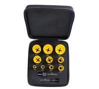 Starrett KDC10022 HSAW KIT PLUMBER Deluxe Plumbers Hole Saw Kit (12-Piece)