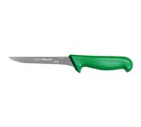 Starrett Professional Stainless Steel Chefs Kitchen Boning Knives - Narrow Straight Profile - 6-inch (150mm) - Green Handle