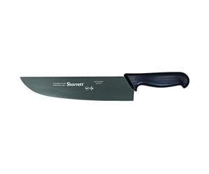 Starrett Professional Stainless Steel Chefs Kitchen Knives - Narrow Curved Profile - 12-inch (300mm) - Black Handle