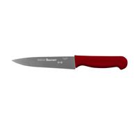 Starrett Professional Stainless Steel Chefs Kitchen Knives - Narrow Triangular Profile - 6-inch (150mm) - Red Handle