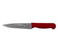 Starrett Professional Stainless Steel Chefs Kitchen Knives - Narrow Triangular Profile - 6-inch (150mm) - Red Handle