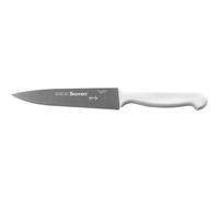 Starrett Professional Stainless Steel Chefs Kitchen Knives - Narrow Triangular Profile - 6-inch (150mm) - White Handle