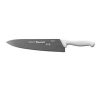 Starrett Professional Stainless Steel Chefs Kitchen Knives - Wide Triangular Profile - 10-inch (250mm) - White Handle