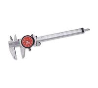 Starrett R120A-6 Dial Calliper, Stainless Steel, Red Face, 0-6" Range, +/-0.001" Accuracy, 0.001" Resolution