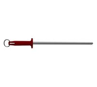 Starrett Sharpening Steel Fine finish 12" (300mm) Red Handle - BKR408-12