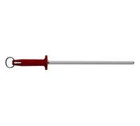 Starrett Sharpening Steel Knurled finish 12-inch (300mm), Red