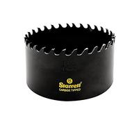 Starrett Tungsten Carbide Tipped Hole Saw - CT314 Deep Cut Holesaw Cutter - For Wood Suspended Flooring Reinforced Concrete & Fibreglass - 83MM