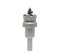 Starrett Tungsten Carbide Tipped Hole Saw - SM26 Sheet Metal Cutter With Arbor & Pilot Drill Bit - For Drilling Stainless Steel Aluminum Alloy - 26 mm