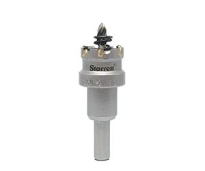 Starrett Tungsten Carbide Tipped Hole Saw - SM26 Sheet Metal Cutter With Arbor & Pilot Drill Bit - For Drilling Stainless Steel Aluminum Alloy - 26 mm