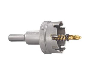 Starrett Tungsten Carbide Tipped Hole Saw - SM39 Sheet Metal Cutter With Arbor & Pilot Drill Bit - For Drilling Stainless Steel Aluminum Alloy - 39 mm