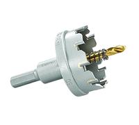 Starrett Tungsten Carbide Tipped Hole Saw - SM50 Sheet Metal Cutter With Arbor & Pilot Drill Bit - For Drilling Stainless Steel Aluminum Alloy - 50 mm