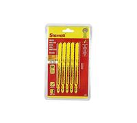 Starrett BU56 Wood Cutting Jig Saw Blade, 6 Teeth per Inch, Pack of 5