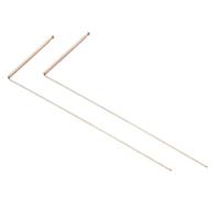 StarRing 2 Pack Copper Dowsing Rods For Water Treasure Hand Finding Tools, 99.9% Copper Detector Rod, Water Divining Rods Detector Rod (Single head-ball)