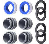StarRing Replacement Pool 4560 Hose Conversion Adapters Kit for Intex 40mm to 1 1/2 Inch, Conversion Kit for Intex Pool Hose Connector Pool Pump Sand Filter Above Ground Part (4*Adapters+2*Belt)