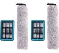 StarRing Roller Brush Filter Kit For Bissell for Crosswave HF2/3845N/3831 Floor Scrubber, 2 Roller Brush, 2 HEPA Filters, 1 Cleaning Brush