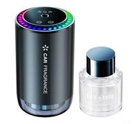 Starry Air Humidifier For Smart Car, Rechargeable Wireless Aroma Diffuser With 3-level Adjustable Scent, Auto On Off Memory Function, Aluminum Alloy Black Freshener With Projection Light, 500mah(B)